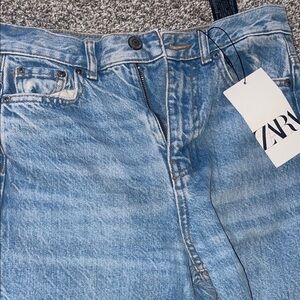 Zara Women's Light Blue Straight Jeans